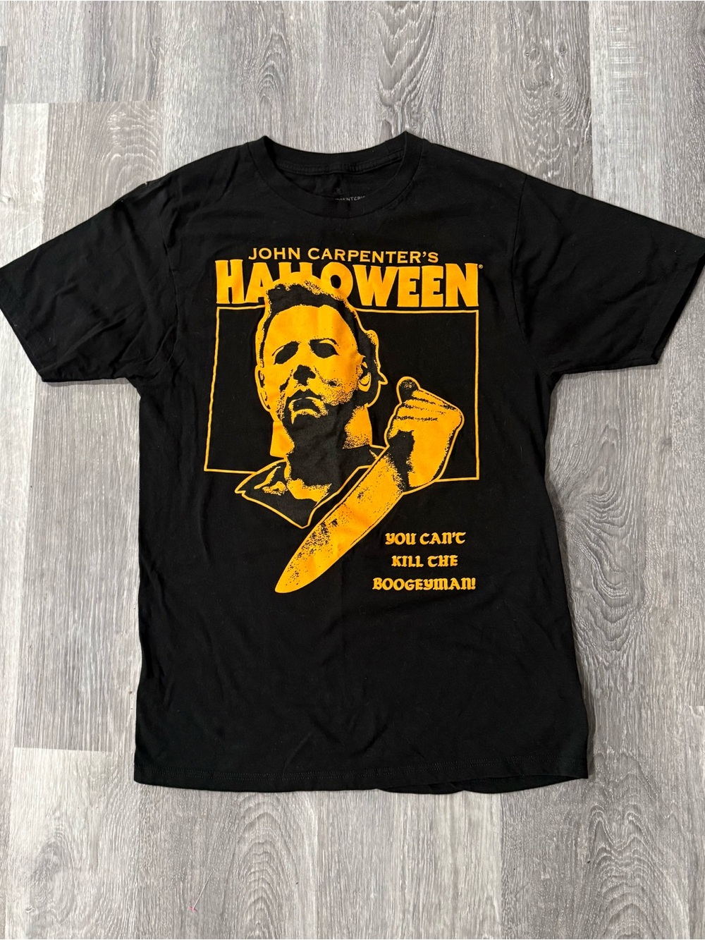 Michael Myers Halloween Black Orange Unisex T-Shirt Size S